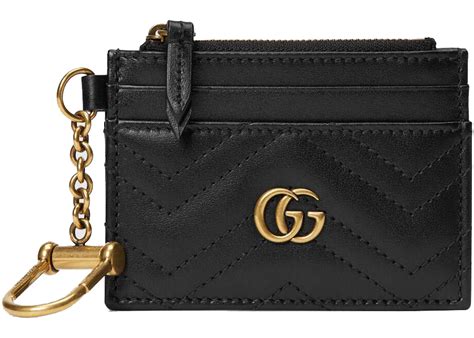 gucci louis vuitton womens wallet|GG Marmont keychain wallet in black leather .